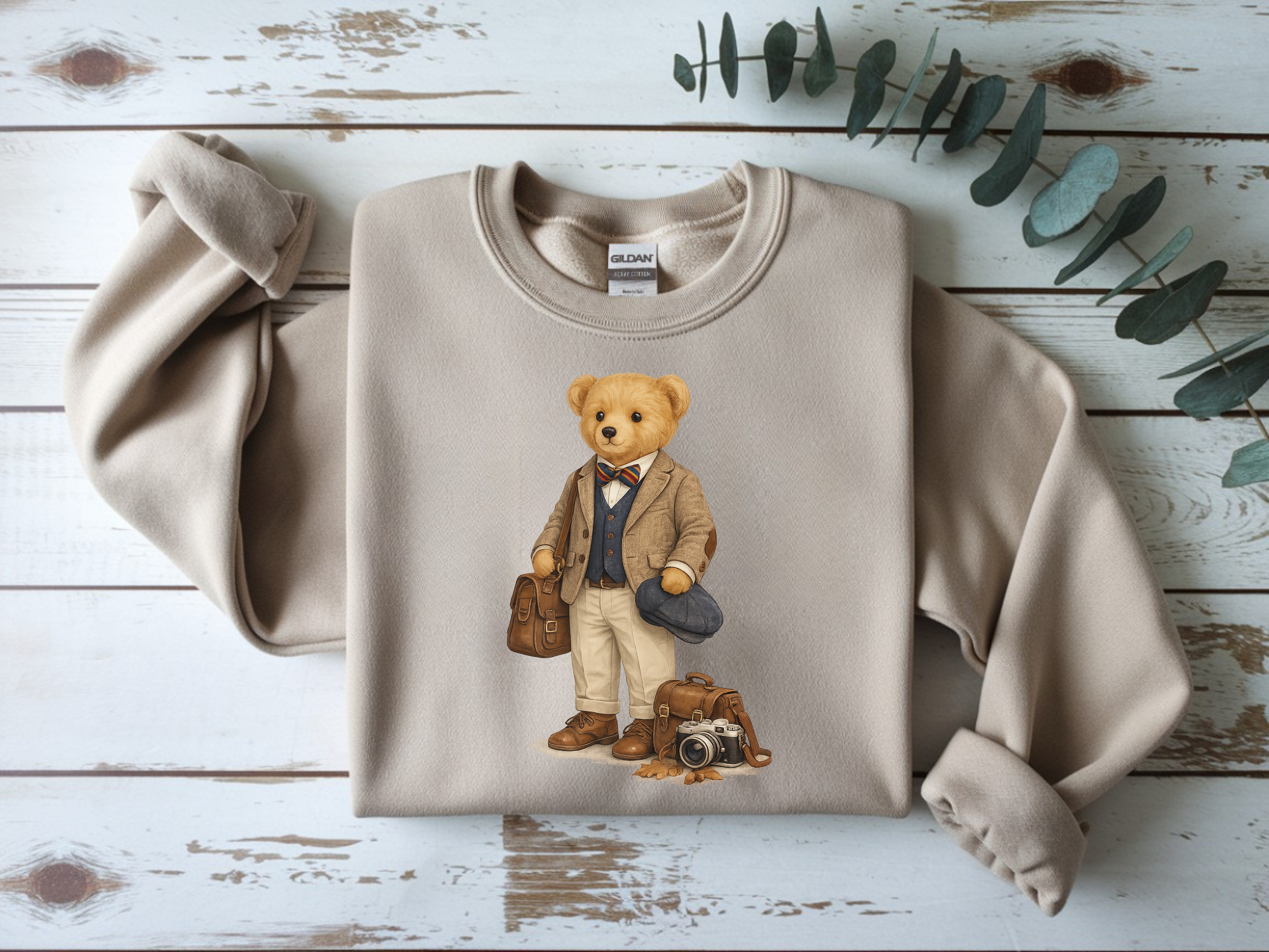 Teddy Bear Traveler Crewneck Sweatshirt
