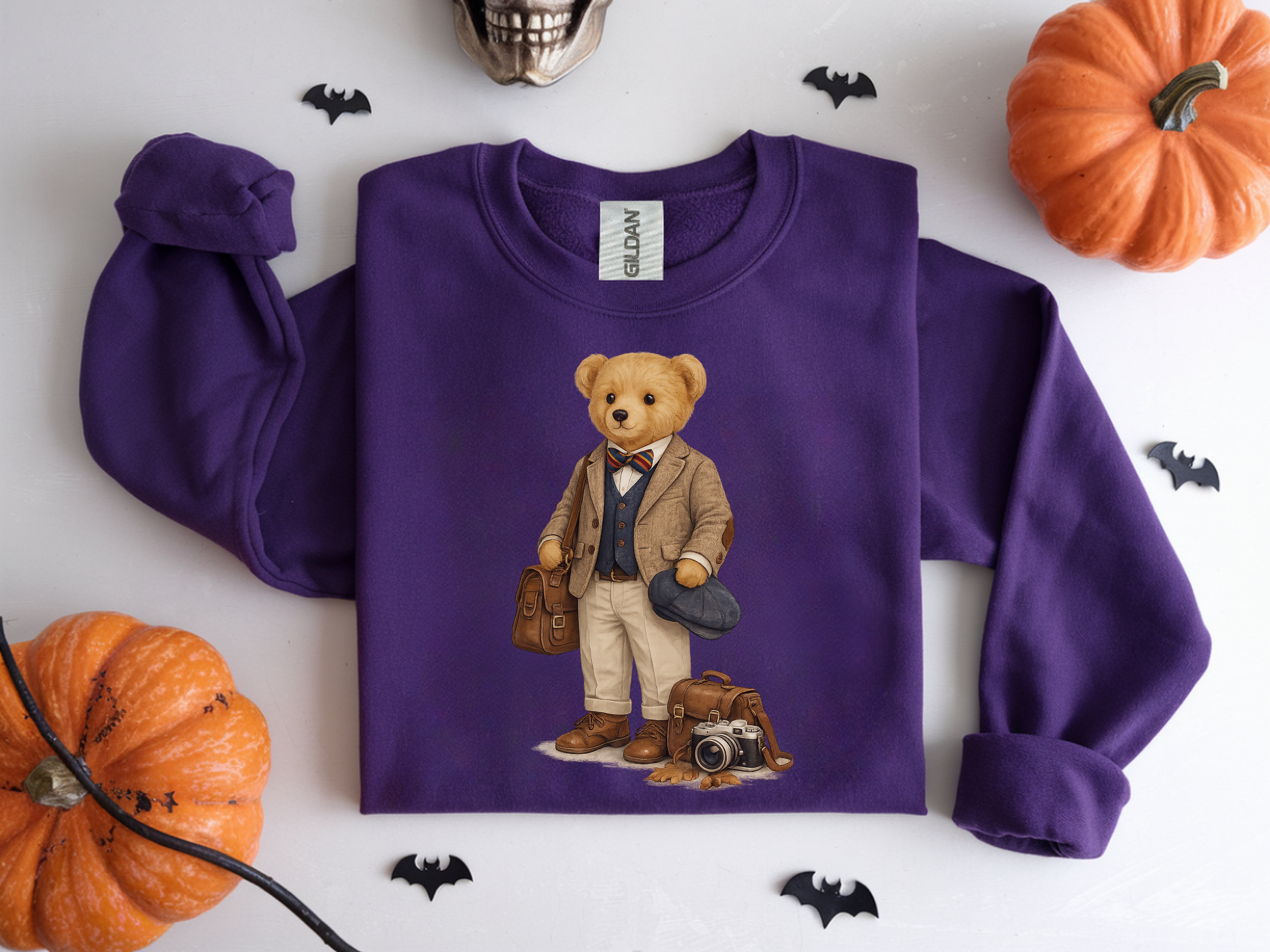 Teddy Bear Traveler Crewneck Sweatshirt