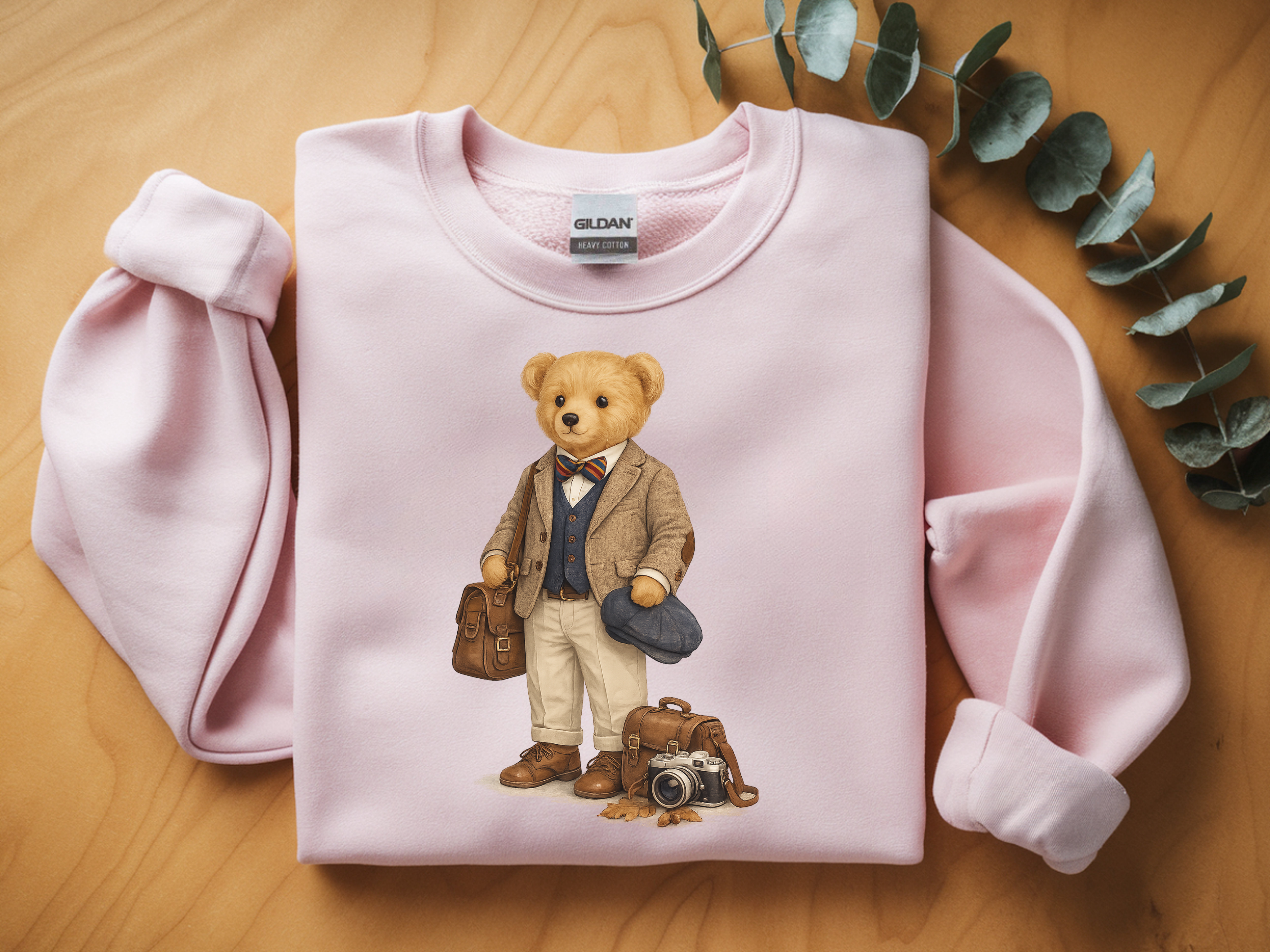 Teddy Bear Traveler Crewneck Sweatshirt