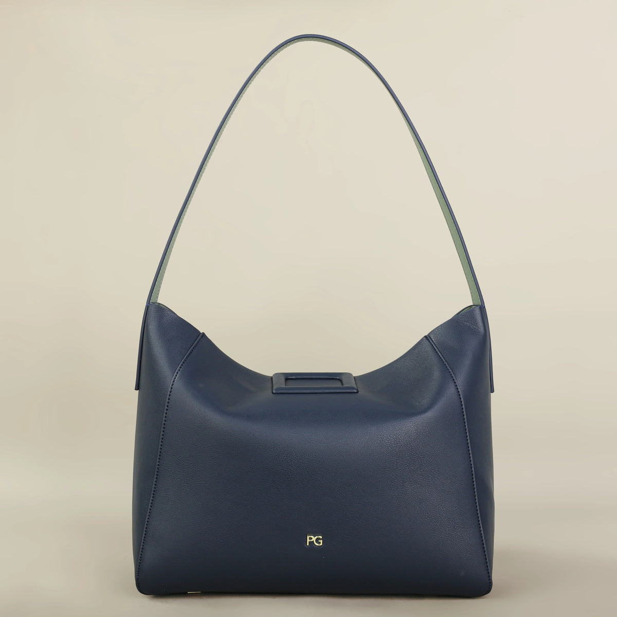 Minimalist Hobo Shoulder Bag, Sleek Crescent Handbag with Long Strap, Soft Structured Purse for Work, Shopping, Travel & Everyday Use