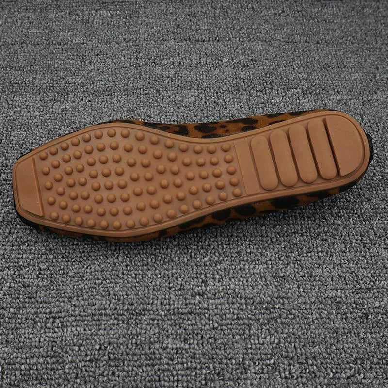 Leopard Print Ballet Flats | Square Toe Bow Flats | Quilted Comfort Slip-On Shoes
