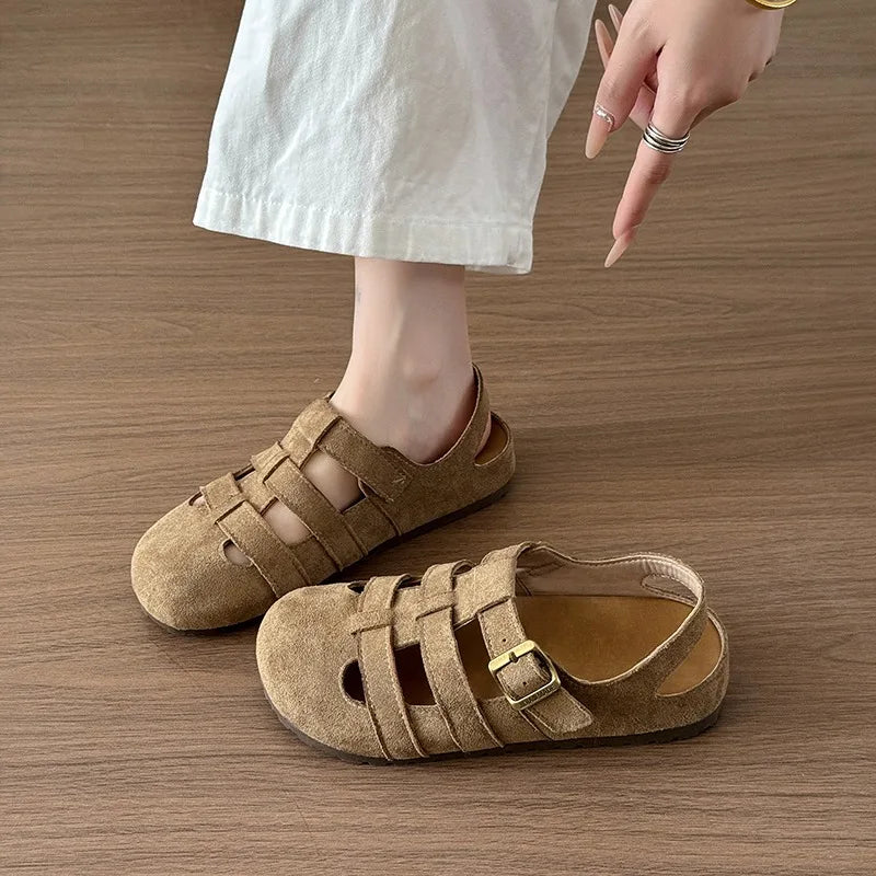 Buckle Strap Sandals | Closed Toe Fisherman Sandals | Comfortable Casual Summer Shoes