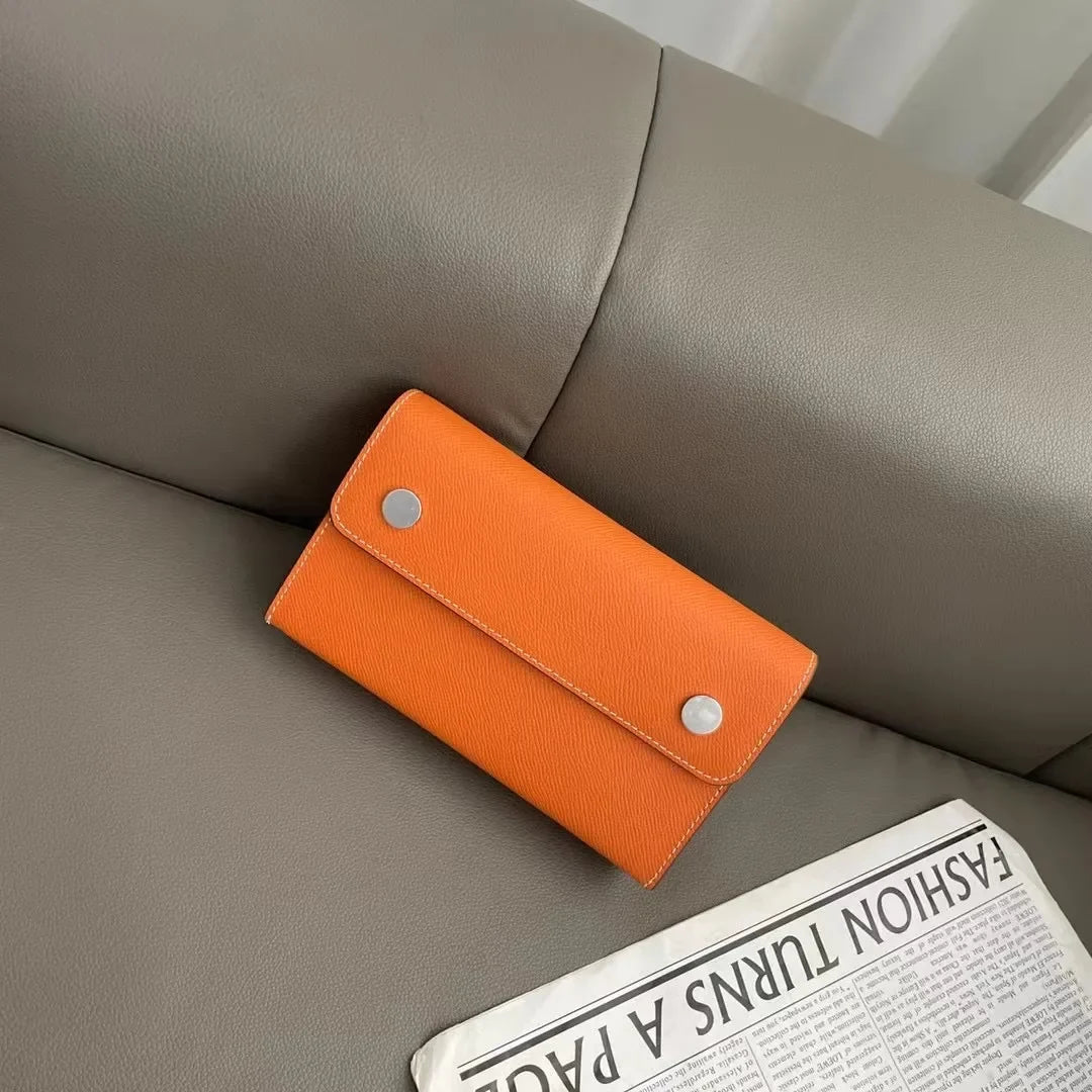 Mini Envelope Crossbody Bag, Compact Shoulder Purse with Snap Button Closure, Slim Phone Bag with Long Strap for Travel & Everyday Use