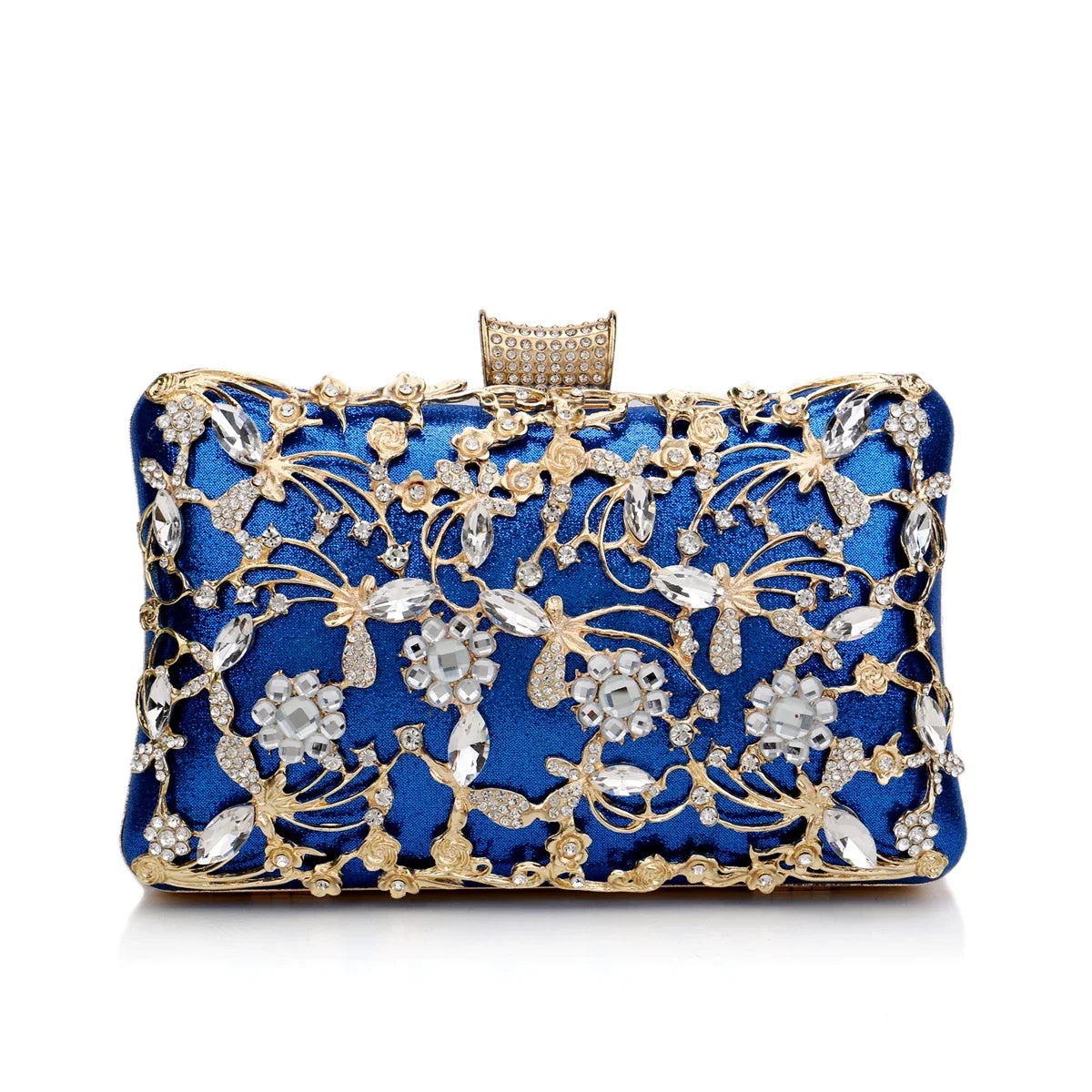 Floral Embroidered Clutch Bag, Elegant Lace Evening Purse with Intricate Flower Appliqué, Compact Handbag for Weddings, Parties & Special Occasions