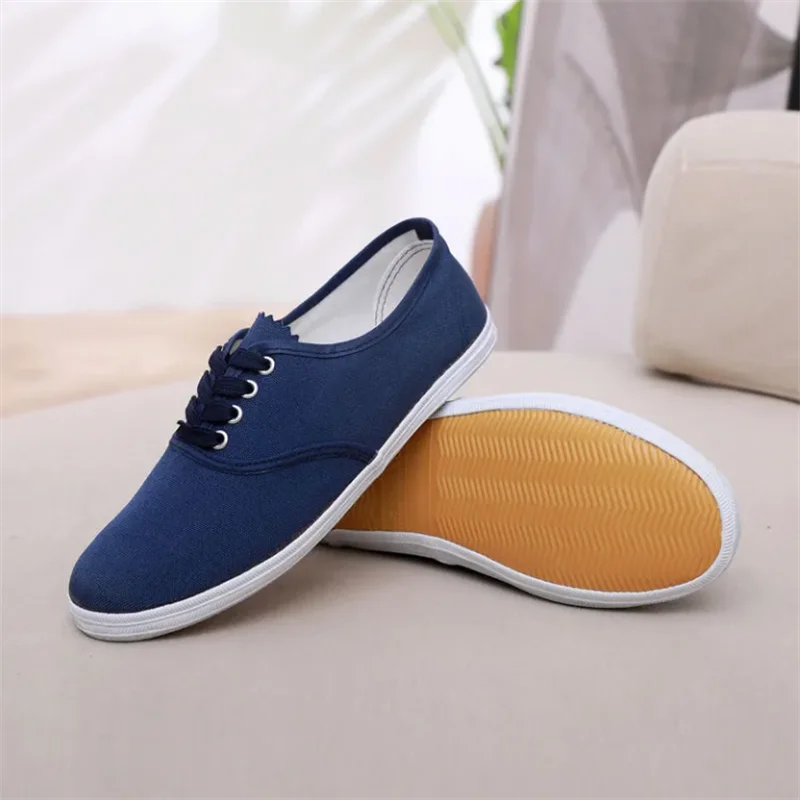 Canvas Lace Up Sneakers | Casual Low Top Shoes | Lightweight Everyday Walking Travel Sneakers