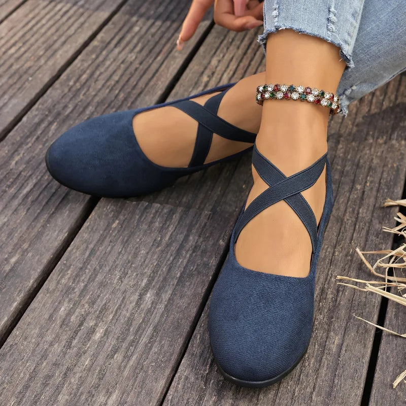 Mary Jane Wedge Shoes | Strappy Low Heel Pumps | Closed Toe Casual Dress Shoes for Women