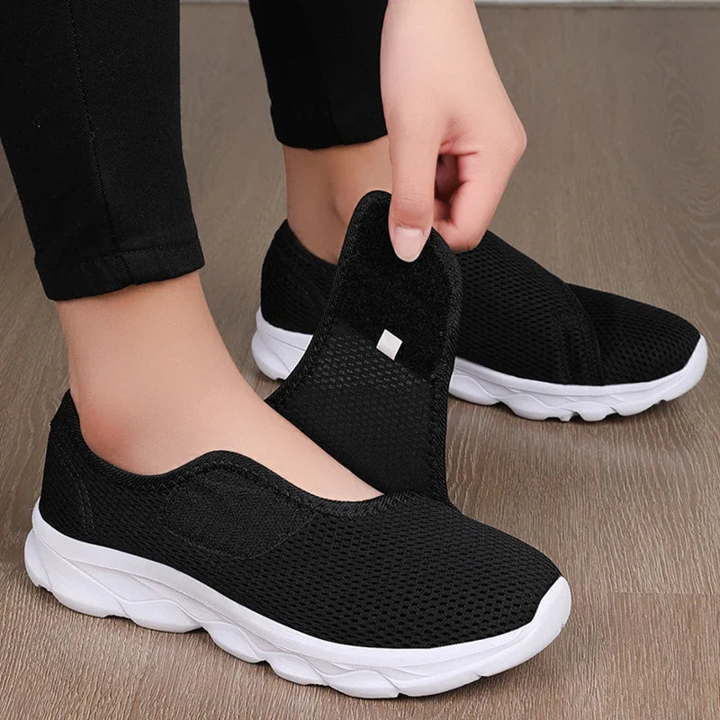 Slip-On orthopaedic Walking Sneakers | Lightweight Knit Athletic Shoes | Comfortable Casual Everyday Sneakers