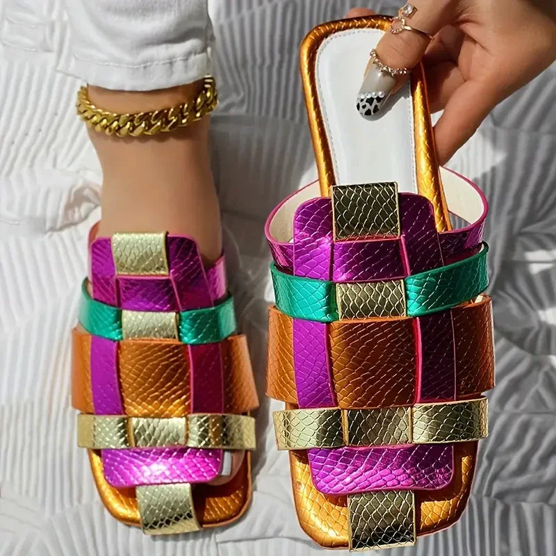 Strappy Flat Sandals | Buckle Ankle Strap Summer Shoes | Gladiator Style Casual Sandals