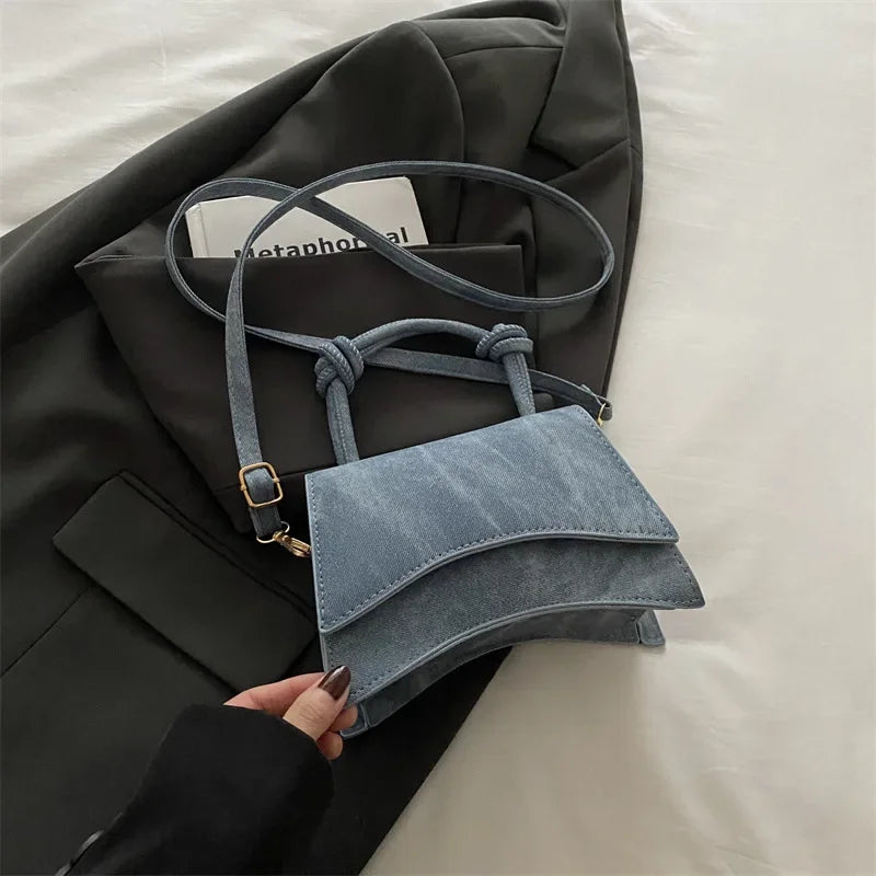Minimalist Top Handle Handbag, Structured Flap Satchel with Adjustable Crossbody Strap, Elegant Shoulder Purse for Work, Dates & Everyday Use