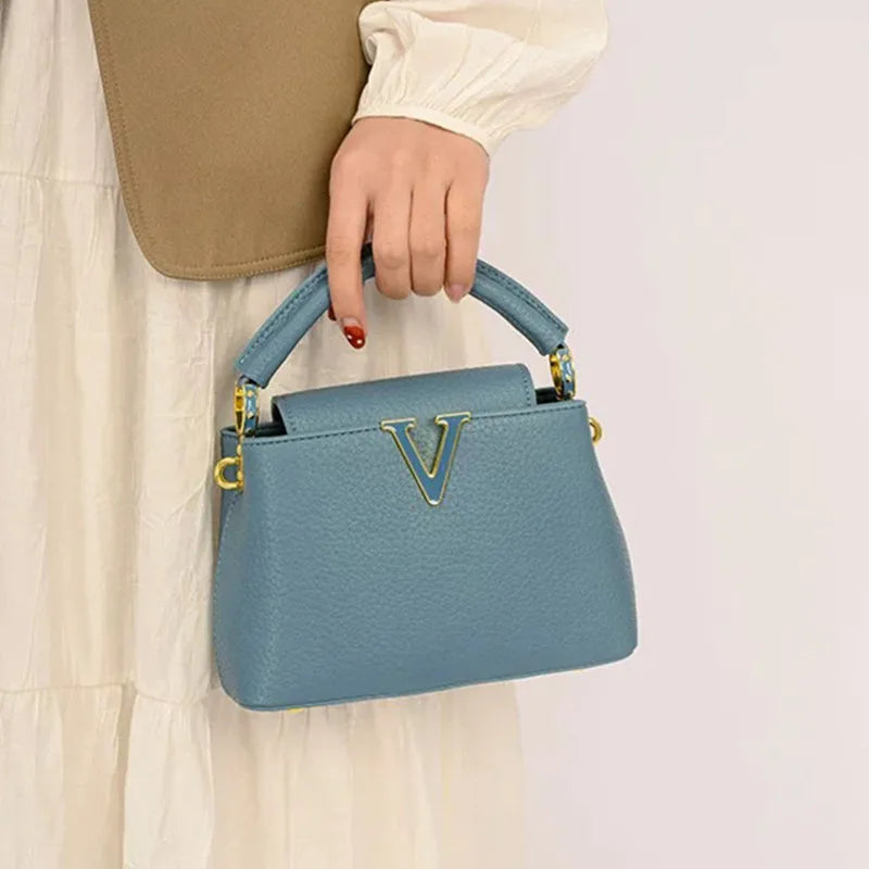 Structured Top Handle Handbag, Elegant Minimalist Satchel with Adjustable Shoulder Strap, Chic Everyday Purse for Work, Dates, Shopping & Travel