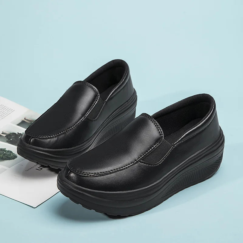 Slip-On orthopaedic Platform Sneakers | Comfort Walking Shoes | Casual Chunky Sole Loafers