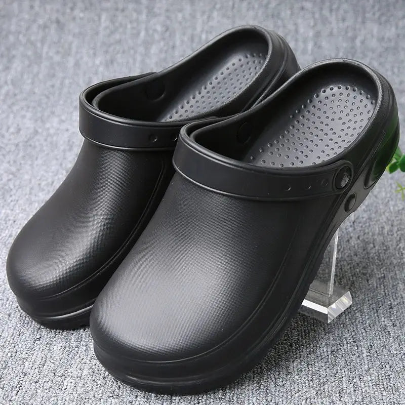 Slip On Clogs | Lightweight Garden Shoes | Comfortable Casual Work Clogs with Adjustable Strap