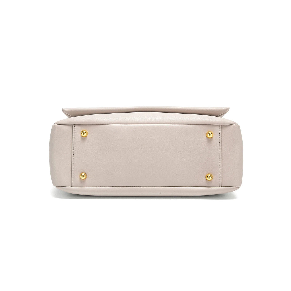 Minimalist Shoulder Bag, Elegant Structured Crossbody Purse with Gold-Tone Hardware, Compact Flap Handbag for Dates, Parties & Everyday Use