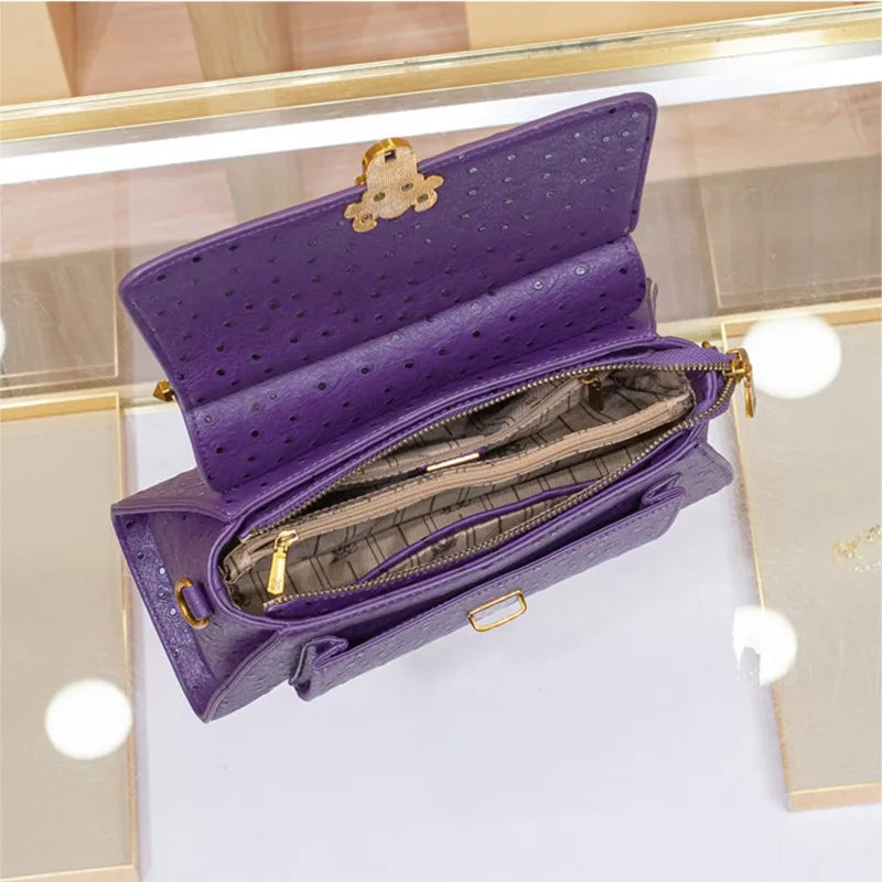 Embossed Satchel Handbag, Elegant Structured Shoulder Purse with Top Handle, Textured Crossbody Bag with Adjustable Strap for Work & Everyday Use