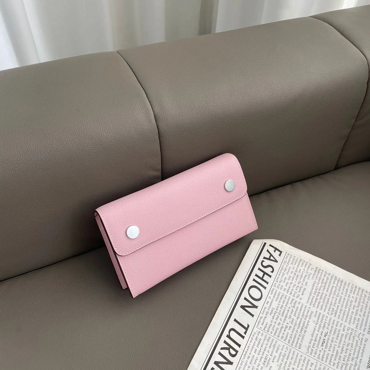 Mini Envelope Crossbody Bag, Compact Shoulder Purse with Snap Button Closure, Slim Phone Bag with Long Strap for Travel & Everyday Use