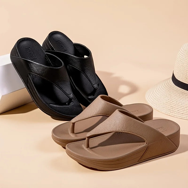 Comfort orthopaedic Flip Flops | Cushioned Platform Thong Sandals | Casual Summer Beach Walking Shoes