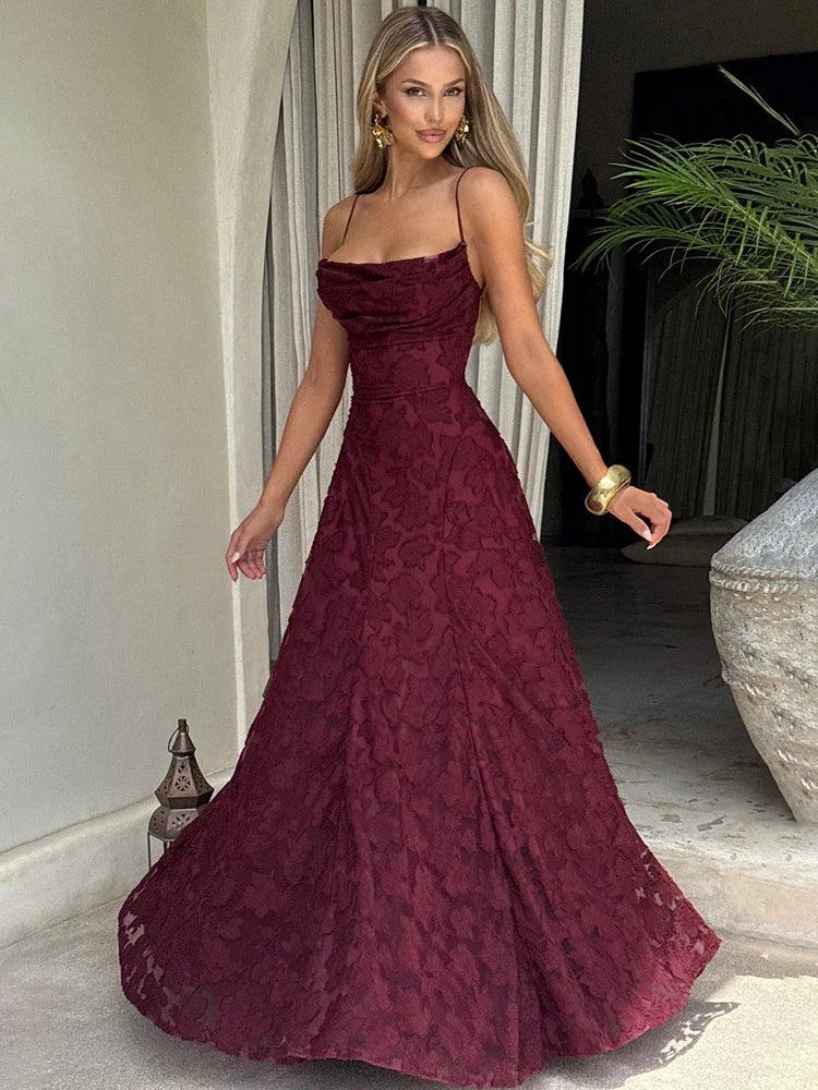 Lace A-Line Evening Gown – Strapless Floor-Length Dress with Fitted Bodice and Flared Skirt for Weddings, Prom & Formal Events