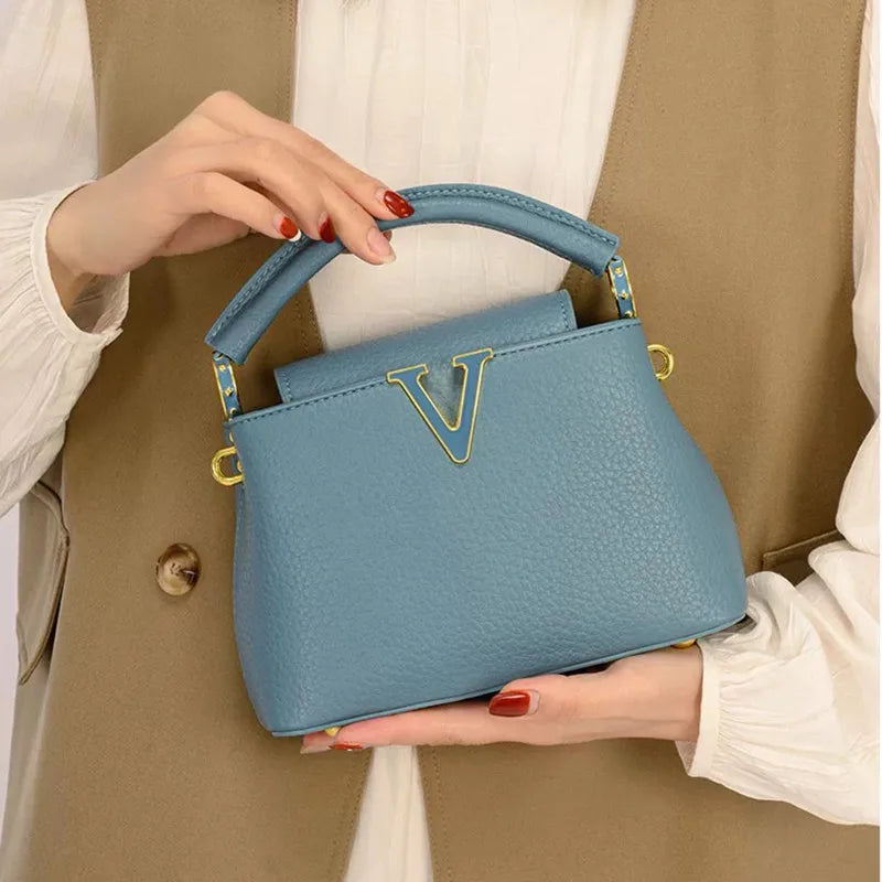 Structured Top Handle Handbag, Elegant Minimalist Satchel with Adjustable Shoulder Strap, Chic Everyday Purse for Work, Dates, Shopping & Travel