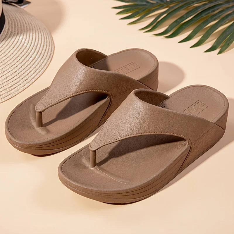 Comfort orthopaedic Flip Flops | Cushioned Platform Thong Sandals | Casual Summer Beach Walking Shoes