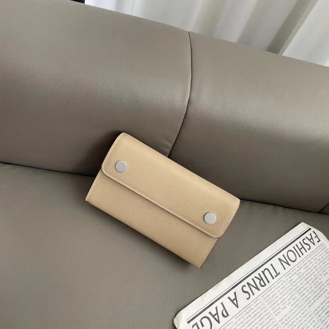 Mini Envelope Crossbody Bag, Compact Shoulder Purse with Snap Button Closure, Slim Phone Bag with Long Strap for Travel & Everyday Use