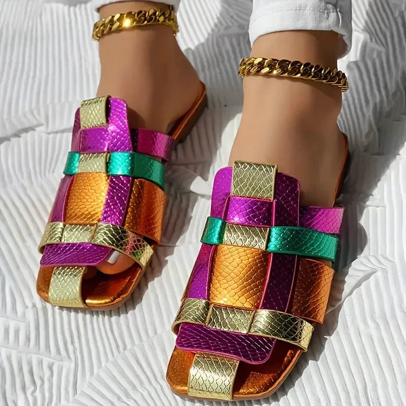 Strappy Flat Sandals | Buckle Ankle Strap Summer Shoes | Gladiator Style Casual Sandals