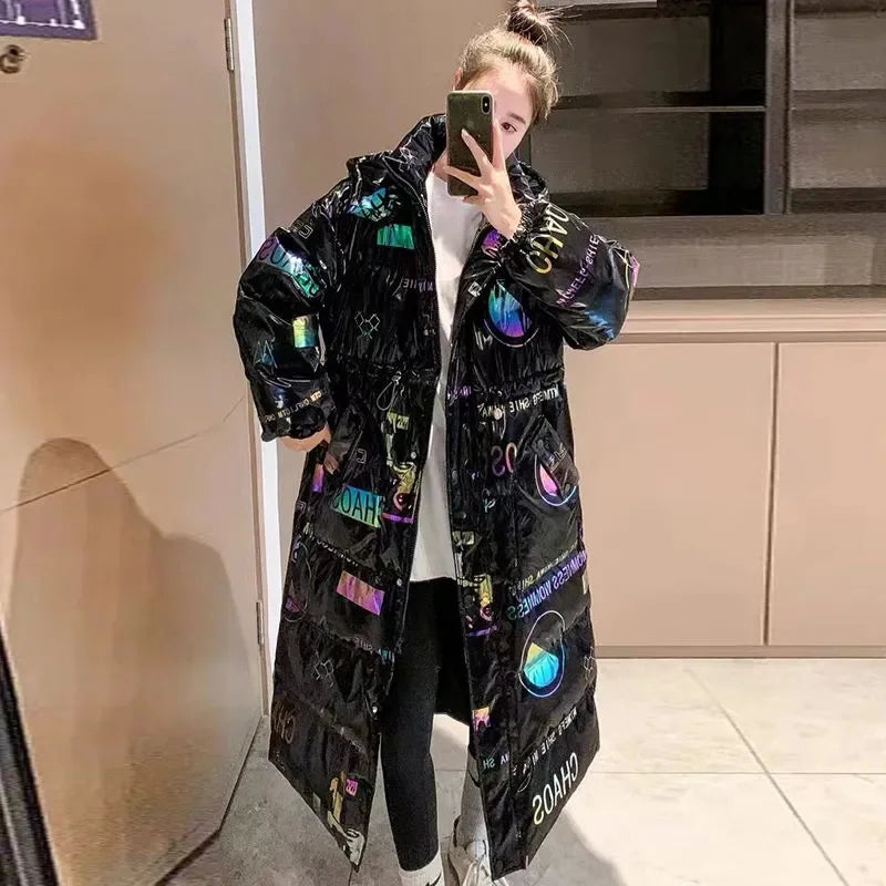 Long Sequin Trench Coat, Statement Embellished Duster Jacket with Belted Waist and Full-Length Silhouette, Glamorous Evening Outerwear