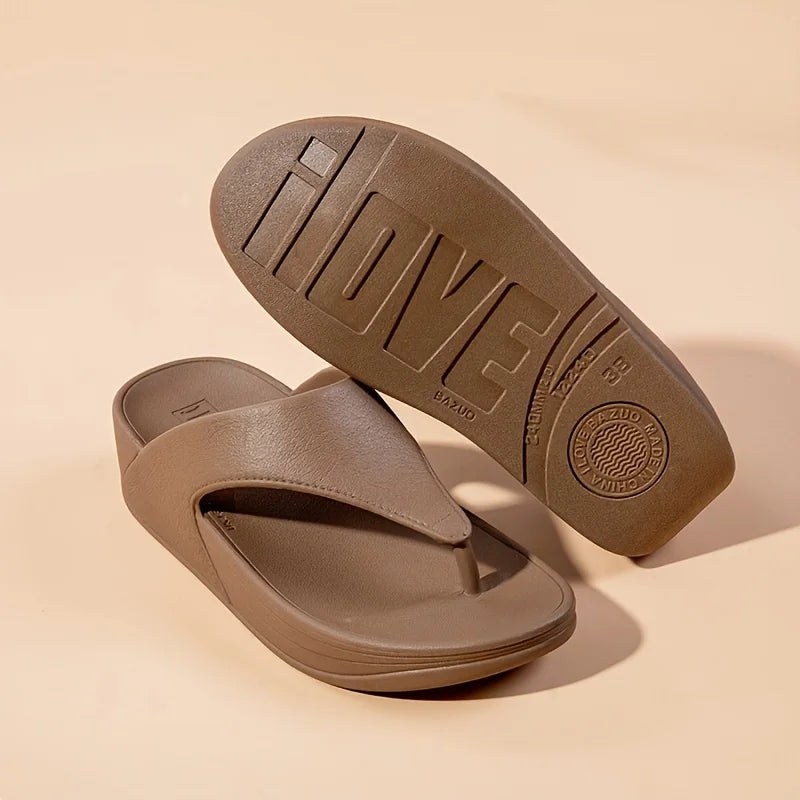 Comfort orthopaedic Flip Flops | Cushioned Platform Thong Sandals | Casual Summer Beach Walking Shoes
