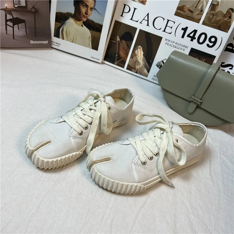 Lace-Up Sneakers | Round Toe Casual Walking Shoes | Comfortable Everyday Platform Sneakers