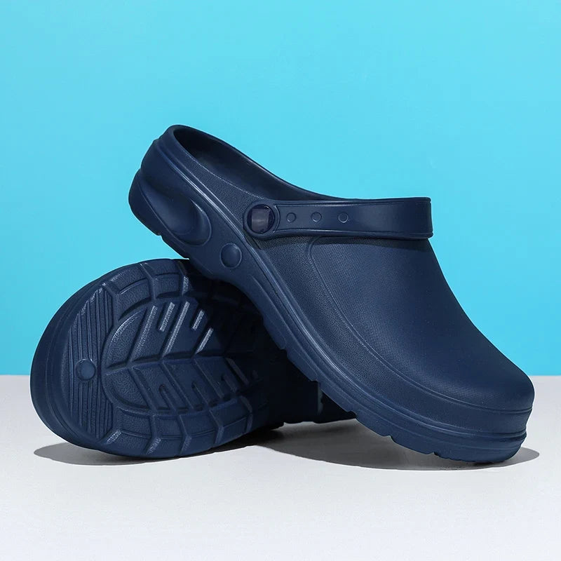 Slip On Clogs | Lightweight Garden Shoes | Comfortable Casual Work Clogs with Adjustable Strap