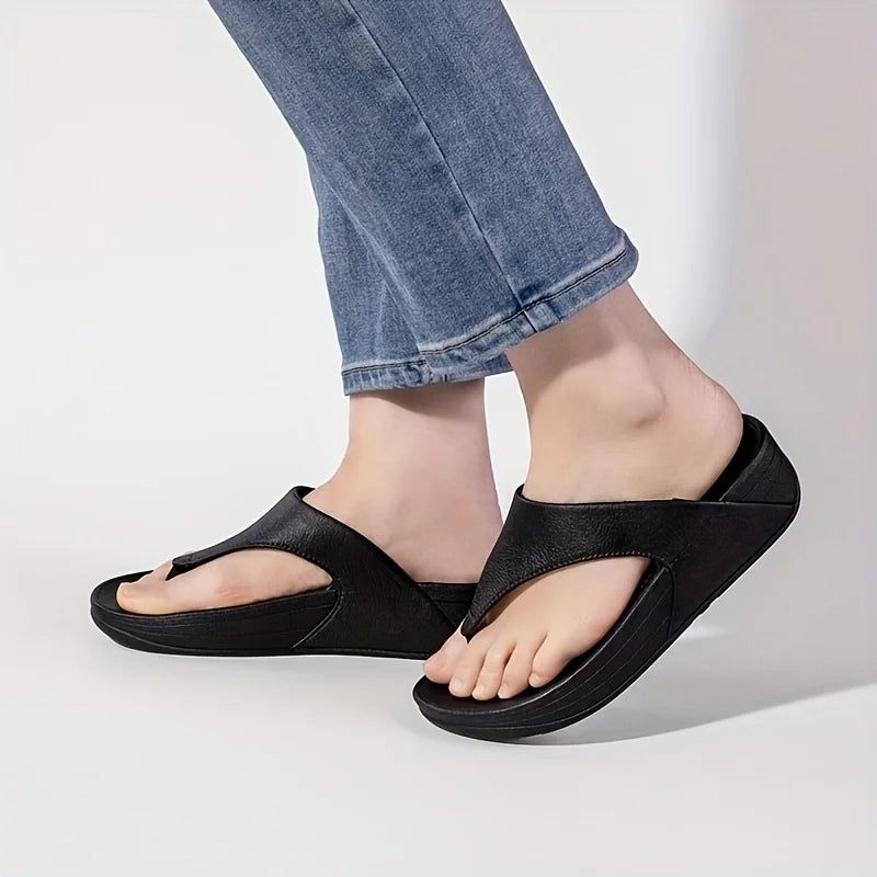 Comfort orthopaedic Flip Flops | Cushioned Platform Thong Sandals | Casual Summer Beach Walking Shoes