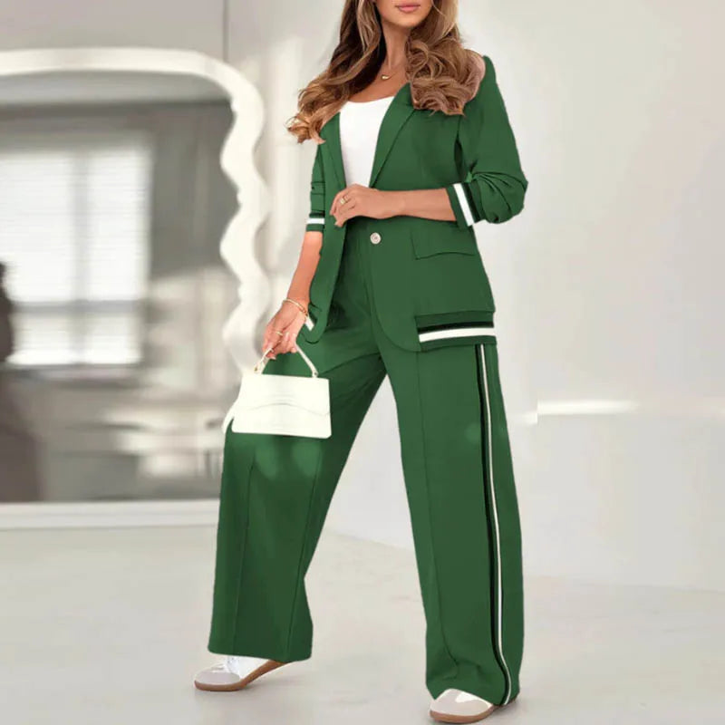 Wide Leg Pants Set – Open Front Cardigan and Sleeveless Top Co-Ord Outfit for Casual, Office, Travel & Everyday Wear