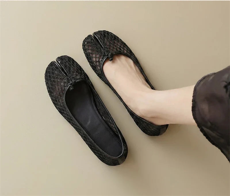 Textured Ballet Flats | Pointed Toe Slip-On Shoes | Elegant Comfortable Casual Dress Flats