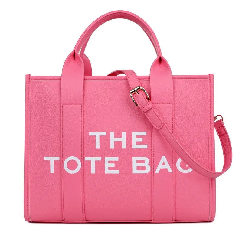 Structured Tote Bag, Minimalist Work Handbag with Top Handles & Adjustable Shoulder Strap, Spacious Carryall Purse for Office, Shopping & Travel