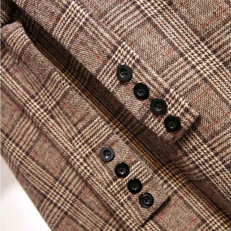 High Waisted Plaid Midi Skirt A Line Tartan Skirt Flared Long Skirt Button Detail Preppy Vintage Inspired Casual Wear