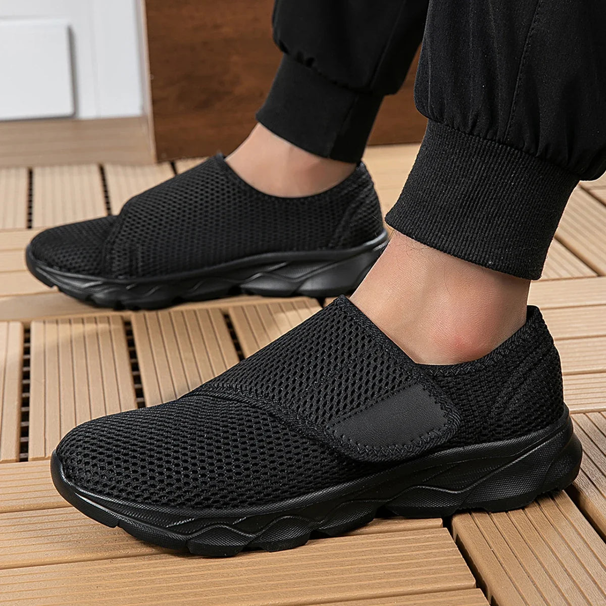 Slip-On orthopaedic Walking Sneakers | Lightweight Knit Athletic Shoes | Comfortable Casual Everyday Sneakers