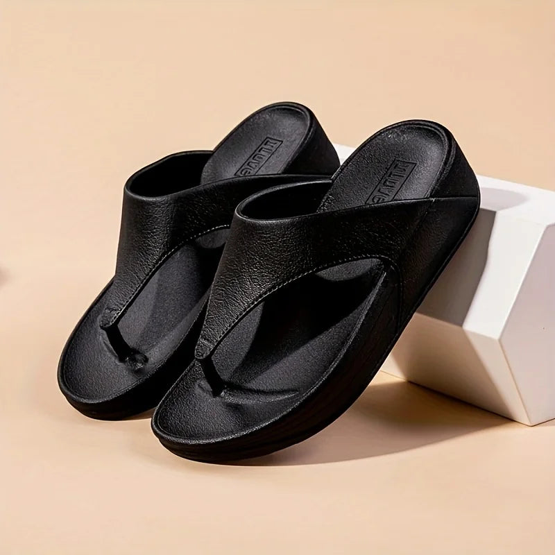 Comfort orthopaedic Flip Flops | Cushioned Platform Thong Sandals | Casual Summer Beach Walking Shoes
