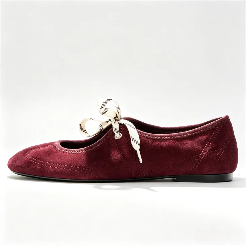 Bow Mary Jane Flats | T-Strap Ballet Shoes | Soft Round Toe Casual Dress Shoes