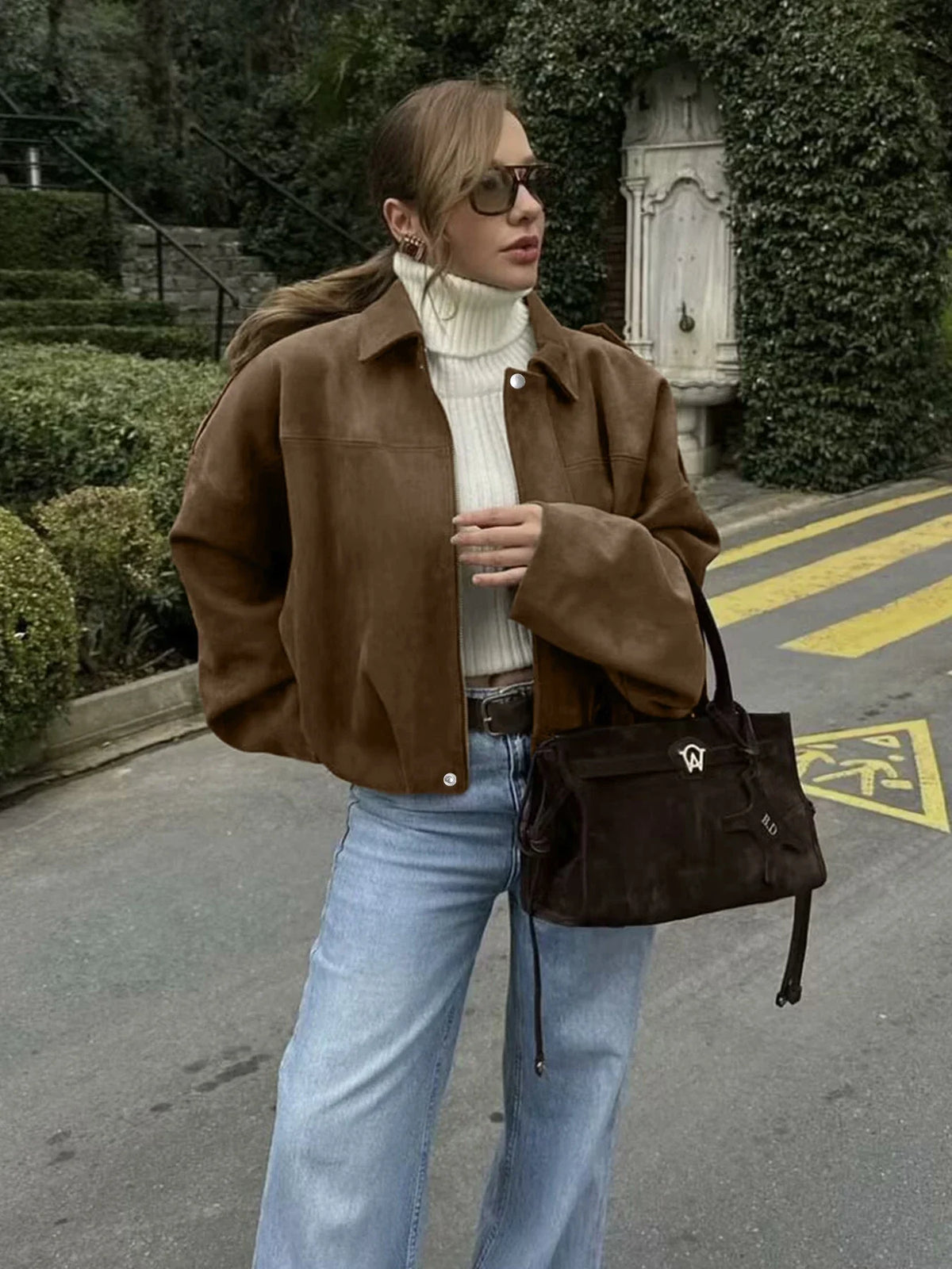 Women's Oversized Shirt Jacket, Relaxed Collared Button-Up Jacket, Casual Lightweight Fall Outerwear
