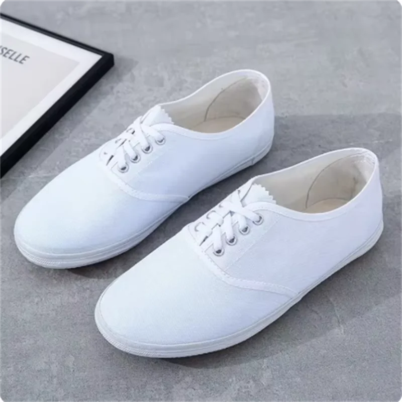 Canvas Lace Up Sneakers | Casual Low Top Shoes | Lightweight Everyday Walking Travel Sneakers