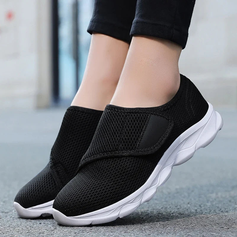 Slip-On orthopaedic Walking Sneakers | Lightweight Knit Athletic Shoes | Comfortable Casual Everyday Sneakers