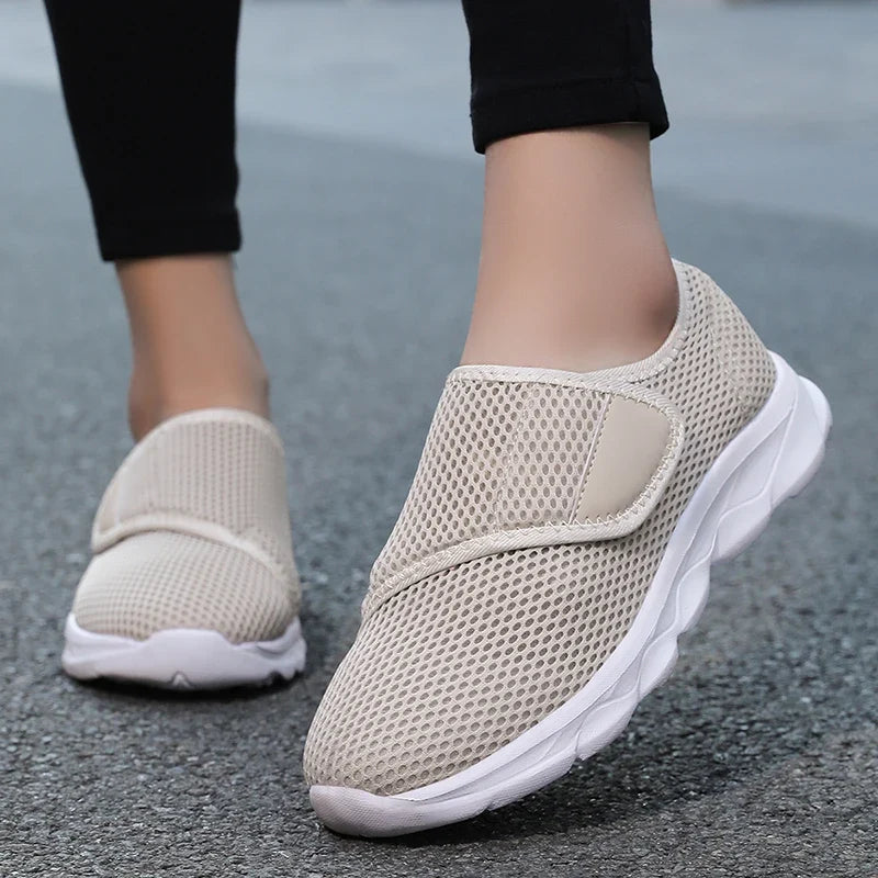 Slip-On orthopaedic Walking Sneakers | Lightweight Knit Athletic Shoes | Comfortable Casual Everyday Sneakers