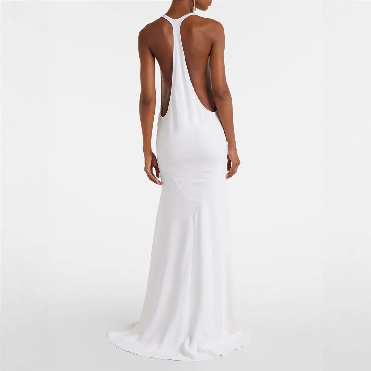 Sleeveless Maxi Dress – Scoop Neck A-Line Dress with Relaxed Silhouette, Flowing Floor-Length Skirt and Minimalist Design for Summer & Resort Wear