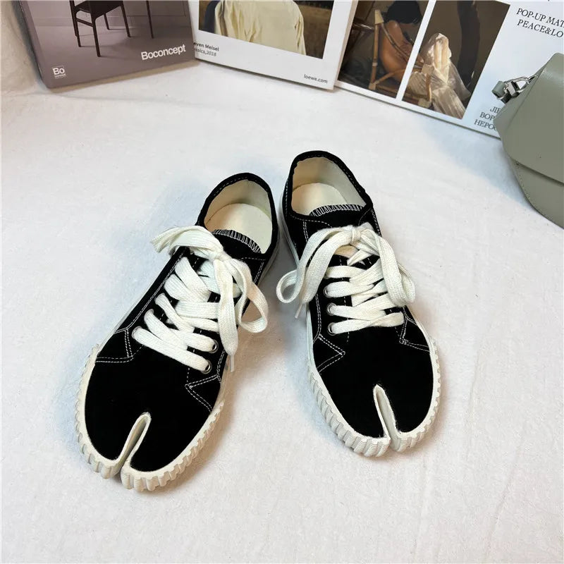 Lace-Up Sneakers | Round Toe Casual Walking Shoes | Comfortable Everyday Platform Sneakers