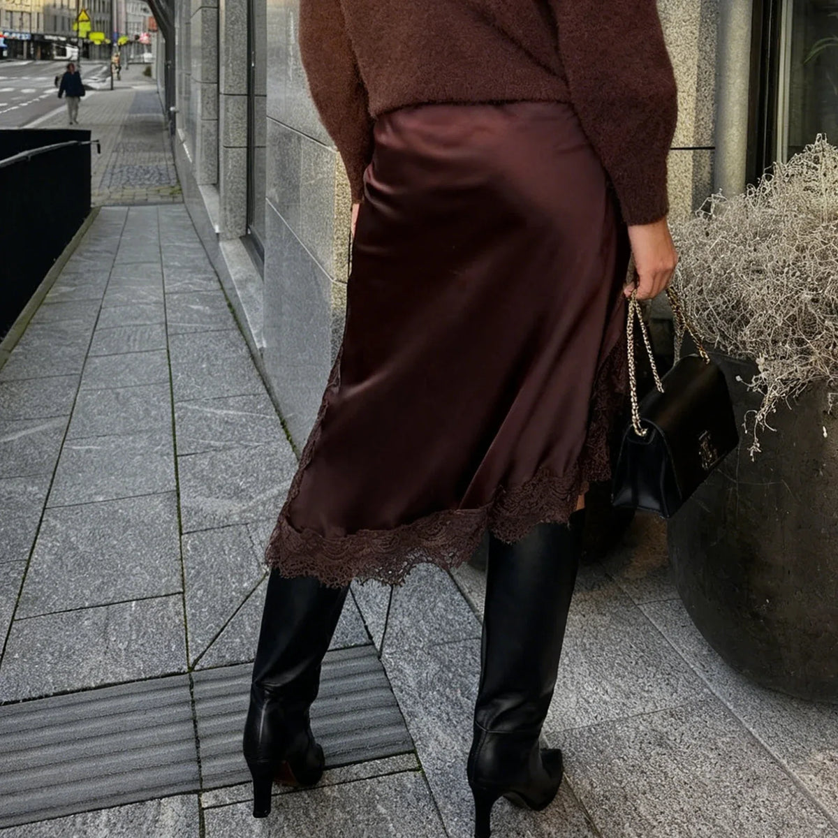 High Waisted Satin Midi Skirt Asymmetrical Wrap Skirt Side Slit Draped Long Skirt Elegant Casual Party Evening Wear