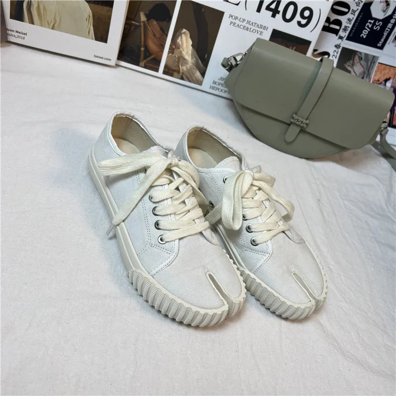 Lace-Up Sneakers | Round Toe Casual Walking Shoes | Comfortable Everyday Platform Sneakers