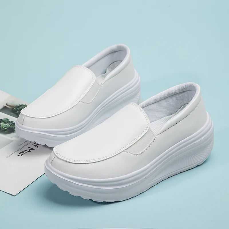 Slip-On orthopaedic Platform Sneakers | Comfort Walking Shoes | Casual Chunky Sole Loafers