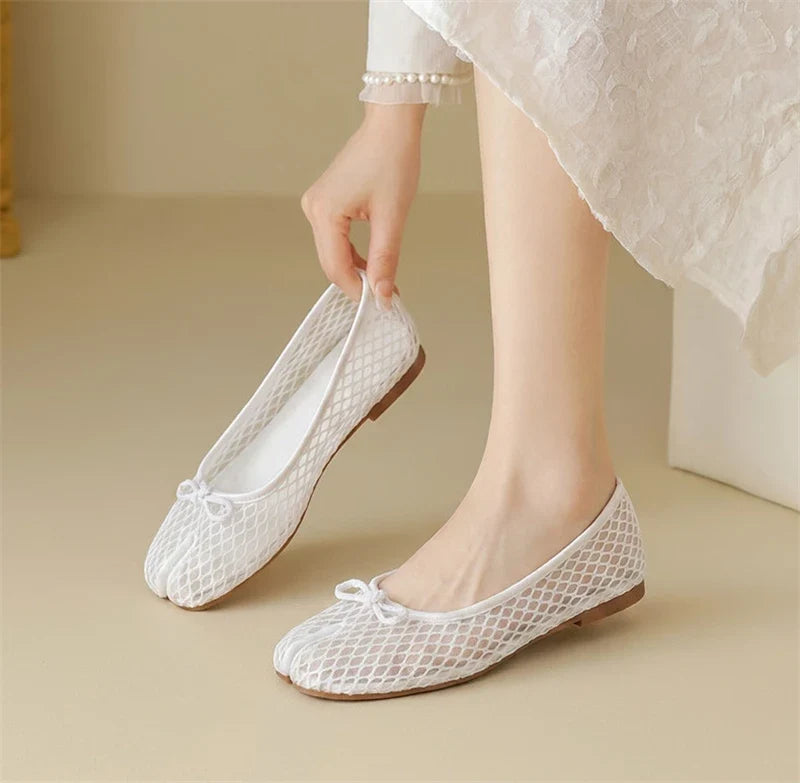 Textured Ballet Flats | Pointed Toe Slip-On Shoes | Elegant Comfortable Casual Dress Flats