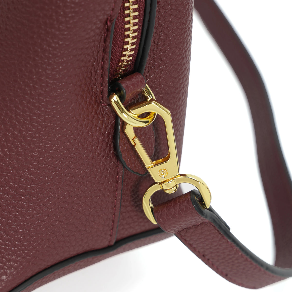 Structured Top Handle Handbag, Elegant Satchel with Adjustable Shoulder Strap & Statement Metal Detail, Classic Purse for Work, Dates & Everyday Use