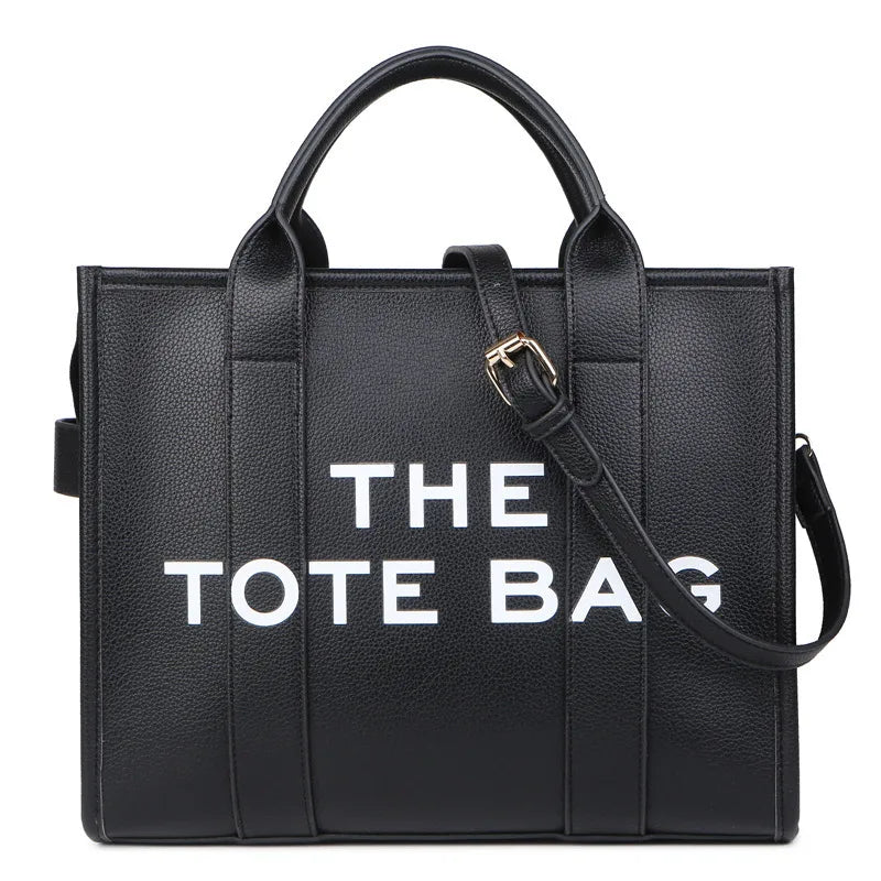 Structured Tote Bag, Minimalist Work Handbag with Top Handles & Adjustable Shoulder Strap, Spacious Carryall Purse for Office, Shopping & Travel