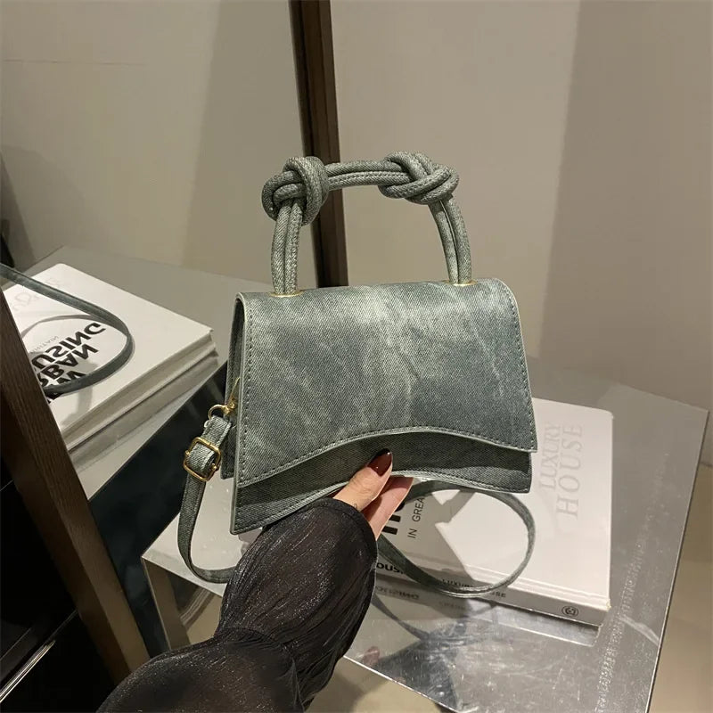 Minimalist Top Handle Handbag, Structured Flap Satchel with Adjustable Crossbody Strap, Elegant Shoulder Purse for Work, Dates & Everyday Use